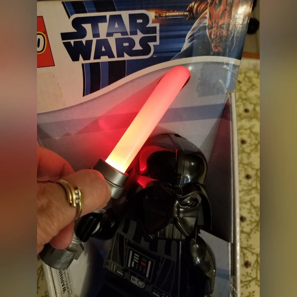 LEGO Star Wars Darth Vader LED Torch Flashlight Red Light Saber Collectable